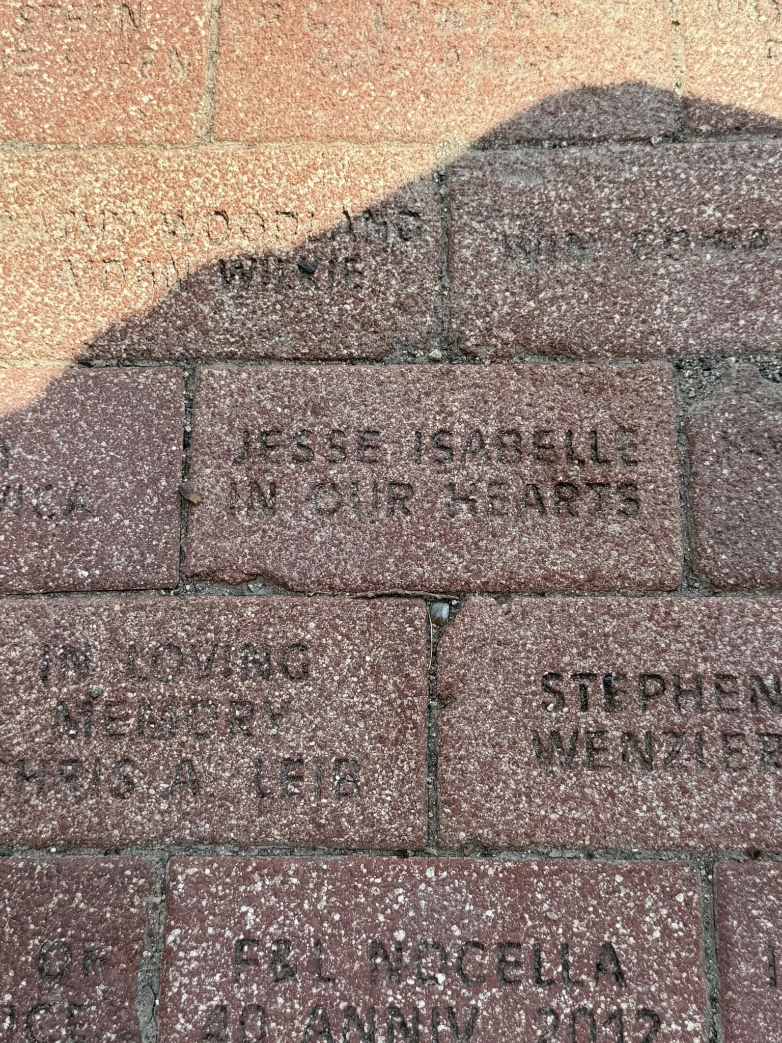 2025 Jesse Isabelle Spirit Award Presentation Brick Forever In Our Hearts